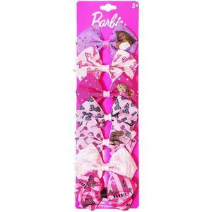 Barbie Kids Bows - Hair Accessories Gift Set - Princess Hair Bows - 7 Pcs 4 Inch Bundle - Hair Bows for Girls - Barbie Hair clip - Alligator Clip - Ages 3 + Barbie Kids Bows - Hair Accessories Gift Set - Princess Hair Bows - 7 Pcs 4 Inch Bundle - Hair Bows for Girls - Barbie Hair clip - Alligator Clip - Ages 3 +