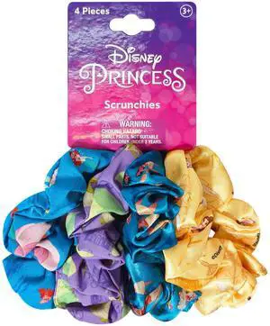 Disney Princess Cute Scrunchies for Girls of All Ages - 4 Large Hair Scrunchies - 4 Printed Scrunchies with Your Favorite Characters - Hair Accessories for girls 3+ Disney Princess Cute Scrunchies for Girls of All Ages - 4 Large Hair Scrunchies - 4 Printed Scrunchies with Your Favorite Characters - Hair Accessories for girls 3+