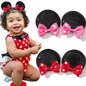 Mouse Ears Hair Clips Mouse Hair Accessories for Kids Costume Party Mouse Ears Hair Clips Mouse Hair Accessories for Kids Costume Party