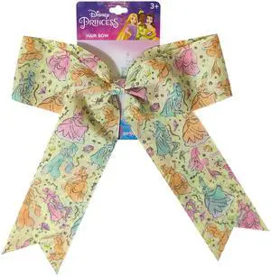 Disney Princesses Hair Bows For Girls - One Large Printed Hair Bow Featuring your Disney Favorite Characters - Alligator Clip - Large Bows for Daily Styling or Special Occasions, Ages 3+ Disney Princesses Hair Bows For Girls - One Large Printed Hair Bow Featuring your Disney Favorite Characters - Alligator Clip - Large Bows for Daily Styling or Special Occasions, Ages 3+