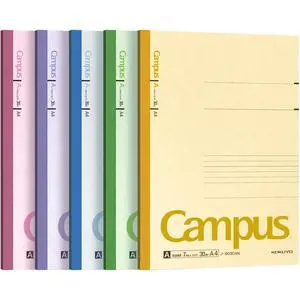 Composition Notebooks, 5 Pack Campus A4 Comp Book with A 7mm Ruled, 30 Sheets, Classic School Lined Notebook, Journal Notebook for Women Work Study Note Taking (NO-203CAX5) Composition Notebooks, 5 Pack Campus A4 Comp Book with A 7mm Ruled, 30 Sheets, Classic School Lined Notebook, Journal Notebook for Women Work Study Note Taking (NO-203CAX5)