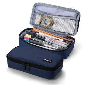 Pencil Case Pen Bag for School Students Boys and Girls -Navy Pencil Case Pen Bag for School Students Boys and Girls -Navy