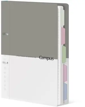 5 Subject Spiral Notebook Journal, Campus 110 Sheets B5 Refillable Notebook with Dividers Tabs, 6mm Dot Lined Binder Notebook for Work School Note Taking. 9" x 10.5", Grey 5 Subject Spiral Notebook Journal, Campus 110 Sheets B5 Refillable Notebook with Dividers Tabs, 6mm Dot Lined Binder Notebook for Work School Note Taking. 9" x 10.5", Grey