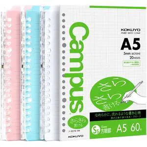 Campus Smart Ring Binders 3 Pack, A5 Binder Notebooks + 60 Sheets Graph Filler Paper, 25 Sheet Capacity, 20 Ring, Slim Binder Folder for Meeting and Classes, Light Color Campus Smart Ring Binders 3 Pack, A5 Binder Notebooks + 60 Sheets Graph Filler Paper, 25 Sheet Capacity, 20 Ring, Slim Binder Folder for Meeting and Classes, Light Color