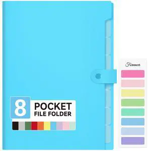 Expanding File Folder 8 Pocket, Accordion File Organizer, Letter Expanding File Folder 8 Pocket, Accordion File Organizer, Letter