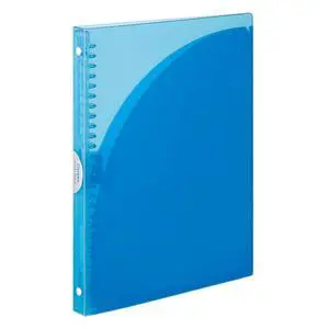 Campus Slide Binder, Adapt Slim, Double Pockets, B5, 26 Holes, Up to 65 Sheets, Light Blue, Japan Import (RU-AP711LB) Campus Slide Binder, Adapt Slim, Double Pockets, B5, 26 Holes, Up to 65 Sheets, Light Blue, Japan Import (RU-AP711LB)