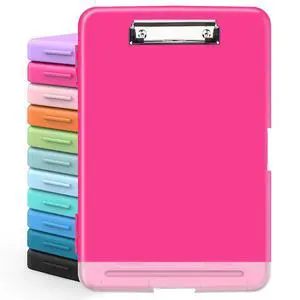 Clipboards with Storage, High Capacity Clip Boards 8.5x11 with Storage, Heavy Duty Nursing Clipboard Folder, Plastic Clipboard with Pen Holder for Women Teachers Work, School & Office Supplies Clipboards with Storage, High Capacity Clip Boards 8.5x11 with Storage, Heavy Duty Nursing Clipboard Folder, Plastic Clipboard with Pen Holder for Women Teachers Work, School & Office Supplies