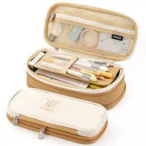 Big Capacity Pencil Pen Case Office College School Large Storage High Capacity Bag Pouch Holder Box Organizer Khaki Big Capacity Pencil Pen Case Office College School Large Storage High Capacity Bag Pouch Holder Box Organizer Khaki