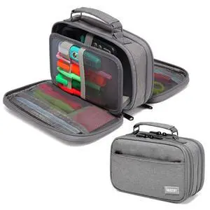 Pencil Case, Large Pencil Pouch with Compartments for Middle School,Work,Office Pen Organizer Holder School Supply Gray Pencil Case, Large Pencil Pouch with Compartments for Middle School,Work,Office Pen Organizer Holder School Supply Gray