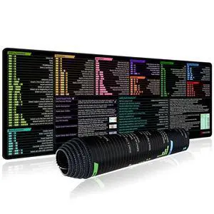 Excel Shortcut Keys Mouse Pad, Extended Large Desk Mat (31.5x11.8 Inch) with Non-Slip Base & Washable Surface for Gaming, Computer, Office Desk Excel Shortcut Keys Mouse Pad, Extended Large Desk Mat (31.5x11.8 Inch) with Non-Slip Base & Washable Surface for Gaming, Computer, Office Desk