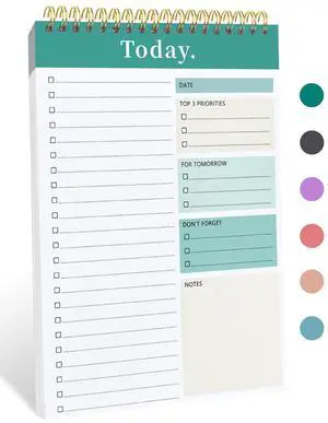 To Do List Notepad - Undated Daily Planner for Work and Goal Achievement To Do List Notepad - Undated Daily Planner for Work and Goal Achievement