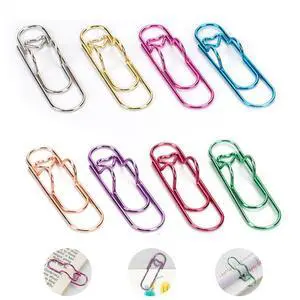 Paper Clip Pen Holder for Notebook, 8pcs Metal Pen Clip for Journal Paper Clip Pen Holder for Notebook, 8pcs Metal Pen Clip for Journal