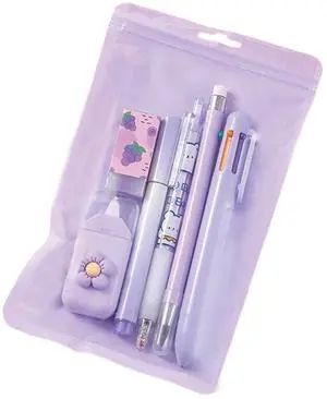 6 Pcs Cute Purple Stationery Set for Women Back to School Supplies Office Supplies Including Gel Ink Pens 6-in-1 Ballpoint Pens Pencil Eraser (Purple) 6 Pcs Cute Purple Stationery Set for Women Back to School Supplies Office Supplies Including Gel Ink Pens 6-in-1 Ballpoint Pens Pencil Eraser (Purple)