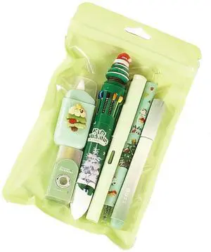 6 Pcs Cute Christmas Stationery Set for Women Men Xmas School Supplies Office Supplies Including Gel Ink Pens Ballpoint Pens Pencil Eraser Christmas Gift (Xmas-Green) 6 Pcs Cute Christmas Stationery Set for Women Men Xmas School Supplies Office Supplies Including Gel Ink Pens Ballpoint Pens Pencil Eraser Christmas Gift (Xmas-Green)
