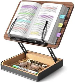Book Stand with Storage, Book Holder for Reading Hands Free Book Stand with Storage, Book Holder for Reading Hands Free