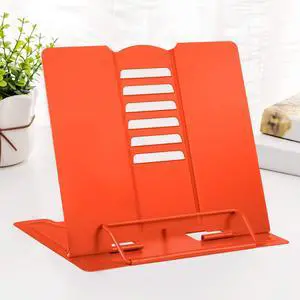 Desk Book Stand Metal Reading Rest Book Holder Adjustable Cookbook Documents Holder Portable Sturdy Bookstands for Recipes Textbooks Tablet Music Books (Orange) Desk Book Stand Metal Reading Rest Book Holder Adjustable Cookbook Documents Holder Portable Sturdy Bookstands for Recipes Textbooks Tablet Music Books (Orange)