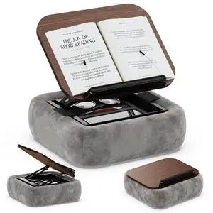 Lap Book Pillow Holder with Storage for Reading in Bed Adjustable Height Lap Book Pillow Holder with Storage for Reading in Bed Adjustable Height