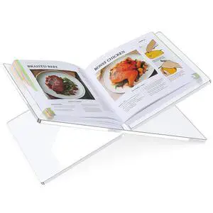 Acrylic Book Holder, Clear Acrylic Book Holder for Cook Books Acrylic Book Holder, Clear Acrylic Book Holder for Cook Books