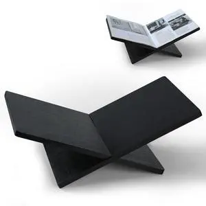 Wooden Large Book Stand for Desktop Display & Reading Extra Large Cross Frame Open Book Holder, Sleek Finish, Coffee Table Stand for Art Bible Cookbook Easel Magazine Textbooks Quran Wooden Large Book Stand for Desktop Display & Reading Extra Large Cross Frame Open Book Holder, Sleek Finish, Coffee Table Stand for Art Bible Cookbook Easel Magazine Textbooks Quran