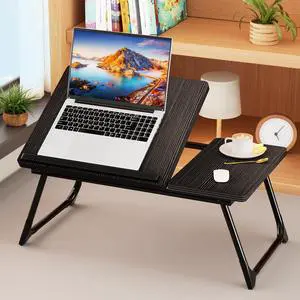 Laptop Bed Desk, 5-Angle Adjustable Bed Laptop Table with Cup Holder Laptop Bed Desk, 5-Angle Adjustable Bed Laptop Table with Cup Holder