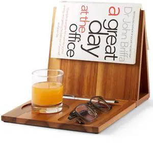 Triangle Book Holder, Wooden Book Stand for Reading Rest, Acacia Foldable Book Nook Reading Valet, Triangle Book Stand with Cup, Pen, Glasses and Phone Holder for Bedroom, Nightstand Triangle Book Holder, Wooden Book Stand for Reading Rest, Acacia Foldable Book Nook Reading Valet, Triangle Book Stand with Cup, Pen, Glasses and Phone Holder for Bedroom, Nightstand