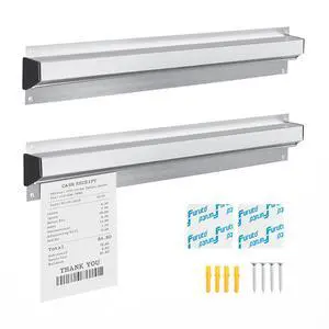 Restaurant Ticket Holder, 16/18/24/28/30" Check Rack Order Receipt Rail Display Slide for Commercial Kitchen Cafes Pubs Bars 2 Pcs (16 Inch) Restaurant Ticket Holder, 16/18/24/28/30" Check Rack Order Receipt Rail Display Slide for Commercial Kitchen Cafes Pubs Bars 2 Pcs (16 Inch)