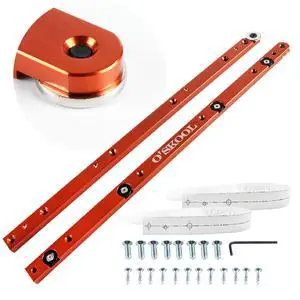 Aluminum Miter Bars, 430mm, 2 Pack, Adjustable Fit for Less Play Aluminum Miter Bars, 430mm, 2 Pack, Adjustable Fit for Less Play
