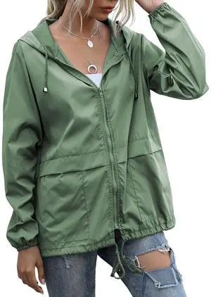 Womens Waterproof Raincoats Outdoor Windbreaker With Hood Lightweight Rain Jackets Large Womens Waterproof Raincoats Outdoor Windbreaker With Hood Lightweight Rain Jackets Large