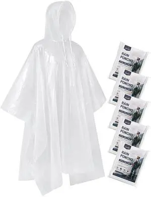 Rain Ponchos for Adults, Extra Long Thickened Raincoat with Drawstring Hood Rain Ponchos for Adults, Extra Long Thickened Raincoat with Drawstring Hood