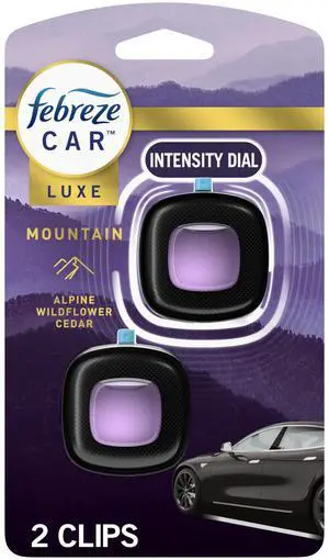 Car Mountain Scent Air Freshener Vent Clip, .07 oz, 2 Count Car Mountain Scent Air Freshener Vent Clip, .07 oz, 2 Count