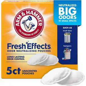 Fresh Effects Odor Neutralizing Baking Soda Pouches, 5 Count Fresh Effects Odor Neutralizing Baking Soda Pouches, 5 Count