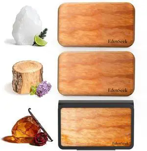 Wooden Car Air Freshener | FSC-Certified Original Wood, Visor Metal Clip, 100% Pure Essential Oils, Long-Lasting Odor Eliminator, 3 Refillable Scents Diffuser for Cars, Trucks, SUVs Wooden Car Air Freshener | FSC-Certified Original Wood, Visor Metal Clip, 100% Pure Essential Oils, Long-Lasting Odor Eliminator, 3 Refillable Scents Diffuser for Cars, Trucks, SUVs
