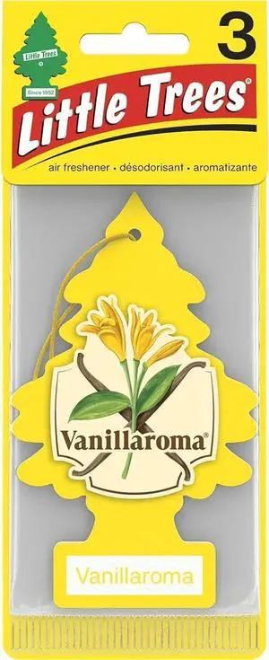 Car Air Freshener | Hanging Paper Tree for Home or Car | Vanillaroma | 3 Pack Car Air Freshener | Hanging Paper Tree for Home or Car | Vanillaroma | 3 Pack
