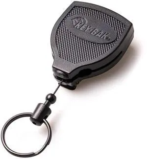 SUPER48 PLUS HD 8oz. Ambidextrous Retractable Keychain with a 48" Retractable Cord and Locking Steel Belt Clip, Black (0S48-8474) SUPER48 PLUS HD 8oz. Ambidextrous Retractable Keychain with a 48" Retractable Cord and Locking Steel Belt Clip, Black (0S48-8474)
