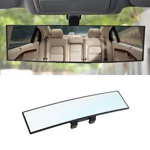 12 Inch Panoramic Car Rearview Mirror, White 12 Inch Panoramic Car Rearview Mirror, White