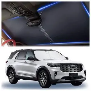 300T Thickened Automotive Glass Sunshade and Comes with Storage Bag,Keep Car Interior Cool,Universal Windshield Sun Shade Fit for Cars,Trucks,SUVs (L: 57.08 * 31.5 inch) 300T Thickened Automotive Glass Sunshade and Comes with Storage Bag,Keep Car Interior Cool,Universal Windshield Sun Shade Fit for Cars,Trucks,SUVs (L: 57.08 * 31.5 inch)