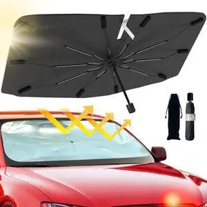 2026 Windshield Sun Shade Umbrella, Foldable Car Sunshade, 99% UV Block 2026 Windshield Sun Shade Umbrella, Foldable Car Sunshade, 99% UV Block