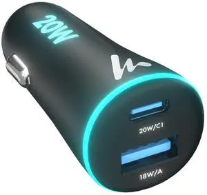 PD 20W Car Charger with Type-C & USB A,Power Delivery, PPS & QC 3.0, Dual Port Fast Charging (20W + 18W), 12V24V Compatible, Multi-Layer Protection, 2-Years Manufacturer Warranty PD 20W Car Charger with Type-C & USB A,Power Delivery, PPS & QC 3.0, Dual Port Fast Charging (20W + 18W), 12V24V Compatible, Multi-Layer Protection, 2-Years Manufacturer Warranty