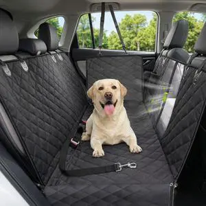 Dog Car Seat Cover, 600D Heavy Dute Car Seat Cover for Dogs Pets, 100% Waterproof Anti-Scratch Nonslip Dog Hammock for Cars, Seat Covers Protector with SeatBelt for Sedan SUV Truck Standard Black Dog Car Seat Cover, 600D Heavy Dute Car Seat Cover for Dogs Pets, 100% Waterproof Anti-Scratch Nonslip Dog Hammock for Cars, Seat Covers Protector with SeatBelt for Sedan SUV Truck Standard Black