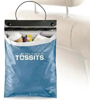 Hanging Car Trash & Garbage Bags, Disposable, Blue 7 Count Hanging Car Trash & Garbage Bags, Disposable, Blue 7 Count