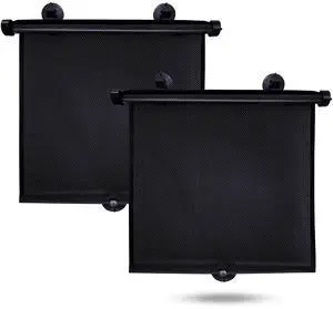 Car Side Window Sun Shade (2 Pack) Retractable Sunshade for Kids Car Side Window Sun Shade (2 Pack) Retractable Sunshade for Kids