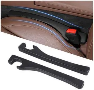 Car Seat Gap Filler 2 Pack, Universal Fit PU Leather Car Seat Gap Plug to Fill The Gap Between Seat and Console, Car Seat Crevice Blocker Stop Things from Dropping Car Seat Gap Filler 2 Pack, Universal Fit PU Leather Car Seat Gap Plug to Fill The Gap Between Seat and Console, Car Seat Crevice Blocker Stop Things from Dropping
