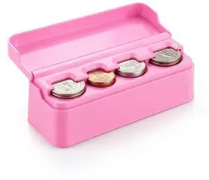 Coin Holder for Car, Coin Change Organizer Compatible with Coins of Different Sizes, Dash-Mounted Holder Suitable for Most Cars, Trucks(Pink) Coin Holder for Car, Coin Change Organizer Compatible with Coins of Different Sizes, Dash-Mounted Holder Suitable for Most Cars, Trucks(Pink)