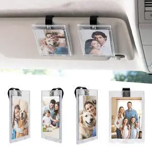 4 Packs Magnetic Car Picture Holder for Visor - Car Photo Holder with Clips for Easy Display - Visor Clip Photo Frame for 3 Inch Photos 4 Packs Magnetic Car Picture Holder for Visor - Car Photo Holder with Clips for Easy Display - Visor Clip Photo Frame for 3 Inch Photos