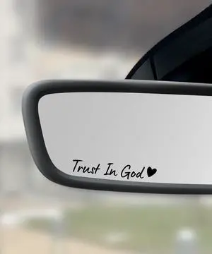 4PCS Car Stickers,Cars Decals,Car Accessories Trust in God Rearview Mirror Sticker,Auto Stickers and Decals,Auto Decals for Women,Trust in God Mirror Decoration,Fits Most Vehicles (Black) 4PCS Car Stickers,Cars Decals,Car Accessories Trust in God Rearview Mirror Sticker,Auto Stickers and Decals,Auto Decals for Women,Trust in God Mirror Decoration,Fits Most Vehicles (Black)