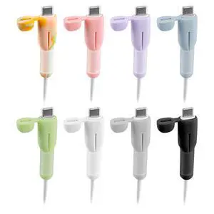 8PCS Charger Cable Protector - 2026 Upgrade Silicone Non-Slip Cord Saver 8 Mixed Colors Compatible with Lightning & USB-C Type-C Cables, 2-in-1 Dustproof Cord Organizer and Cable Protection 8PCS Charger Cable Protector - 2026 Upgrade Silicone Non-Slip Cord Saver 8 Mixed Colors Compatible with Lightning & USB-C Type-C Cables, 2-in-1 Dustproof Cord Organizer and Cable Protection