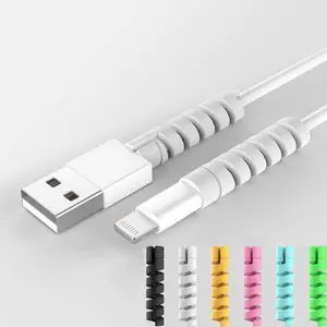 30 Pack Silicone Flexible Charger Cable Saver, for iPhone, iPad, iPod Cable 30 Pack Silicone Flexible Charger Cable Saver, for iPhone, iPad, iPod Cable
