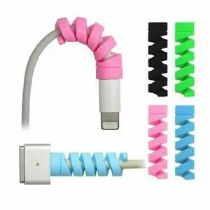 12 Pack Charging Cable Protector Cable Management Organizer Protective Spiral Tube Wire Protectors Cord Sleeve Line Saver for Apple iPhone iPod iPad MacBook Tablet iWatch Android Charger Phone 12 Pack Charging Cable Protector Cable Management Organizer Protective Spiral Tube Wire Protectors Cord Sleeve Line Saver for Apple iPhone iPod iPad MacBook Tablet iWatch Android Charger Phone