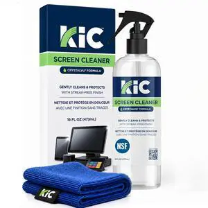 CrystalVu Screen Cleaner Spray Kit (16oz) with Microfiber Cloth CrystalVu Screen Cleaner Spray Kit (16oz) with Microfiber Cloth