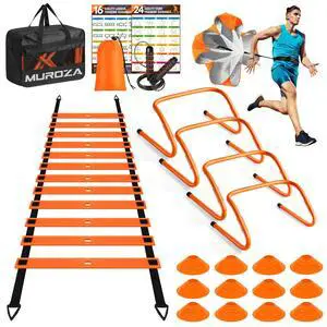 Agility Ladder, Agility Speed Training Equipment Set, 20ft Speed Ladder Agility Ladder, Agility Speed Training Equipment Set, 20ft Speed Ladder